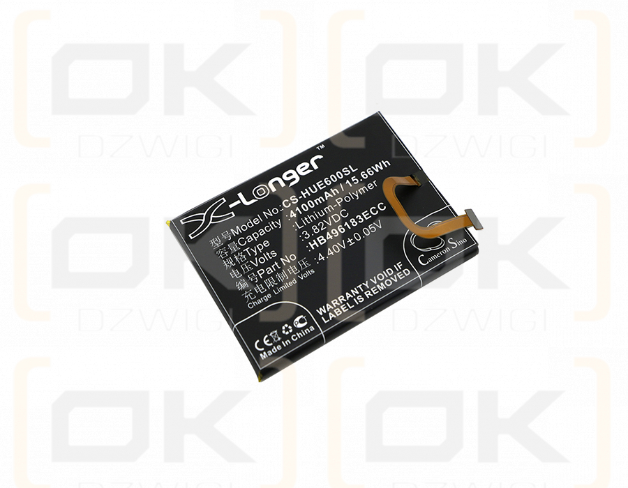 Huawei NCE-TL00 / HB496183ECC 4100mAh Li-Polímero 3.82V (Cameron Sino)