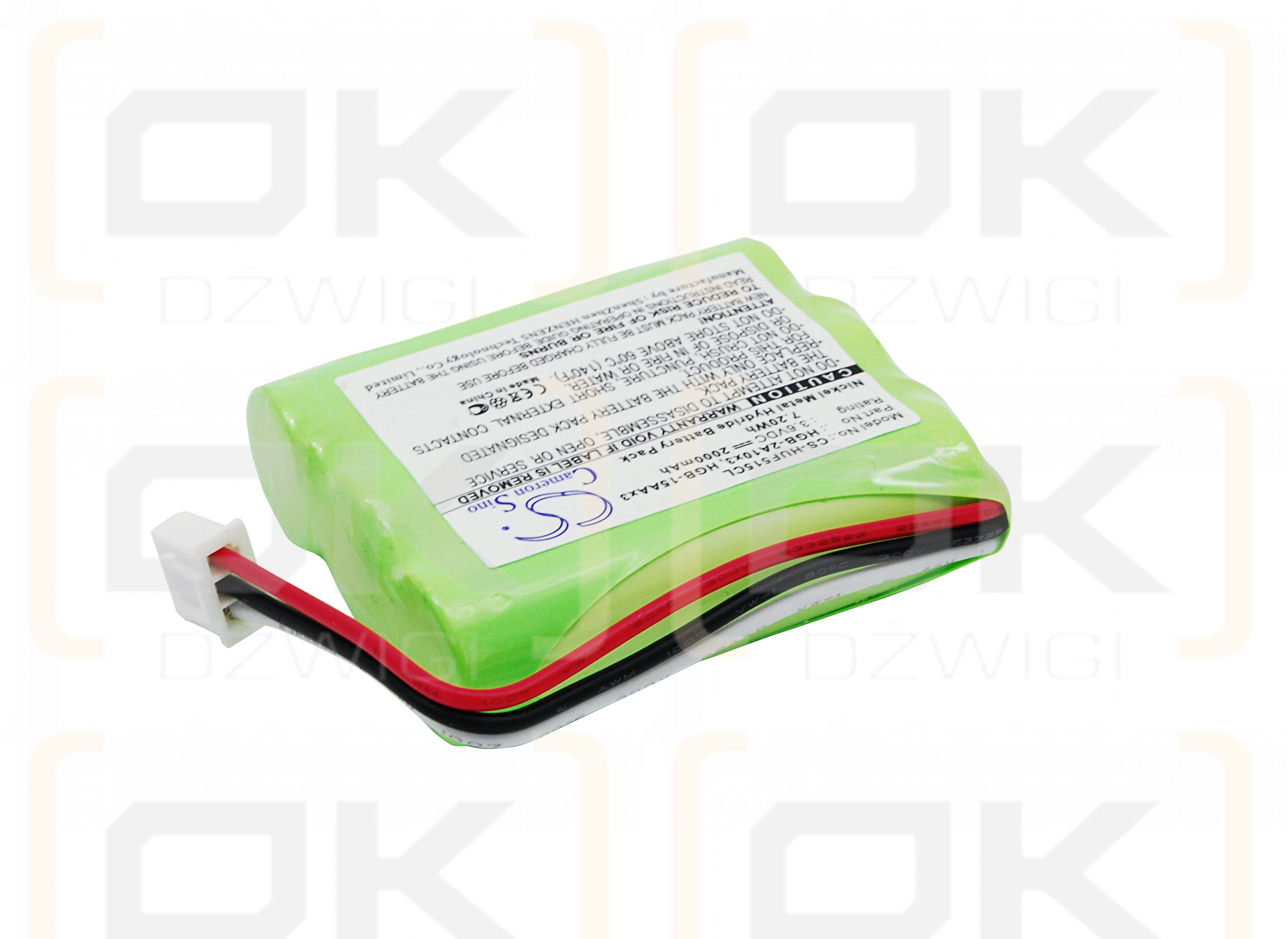 Huawei FT3110 / HGB-2A10x3 2000mAh Ni-MH 3.6V (Cameron Sino)