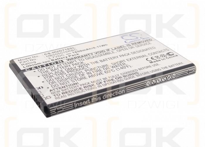 Huawei LUA-LU22 / HB505076RBC 1650mAh Li-ion 3.7V (Cameron Sino)