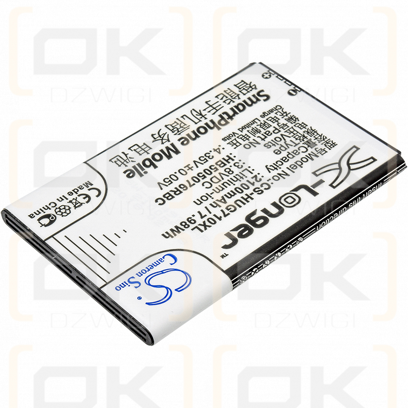 Huawei LUA-LU22 / HB505076RBC 2100 mAh Li-Ion 3,8 V (Cameron Sino)