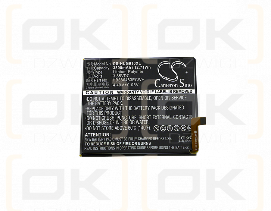 Huawei CAN-L01 / HB386483ECW+ 3300mAh Li-Polímero 3.85V (Cameron Sino)