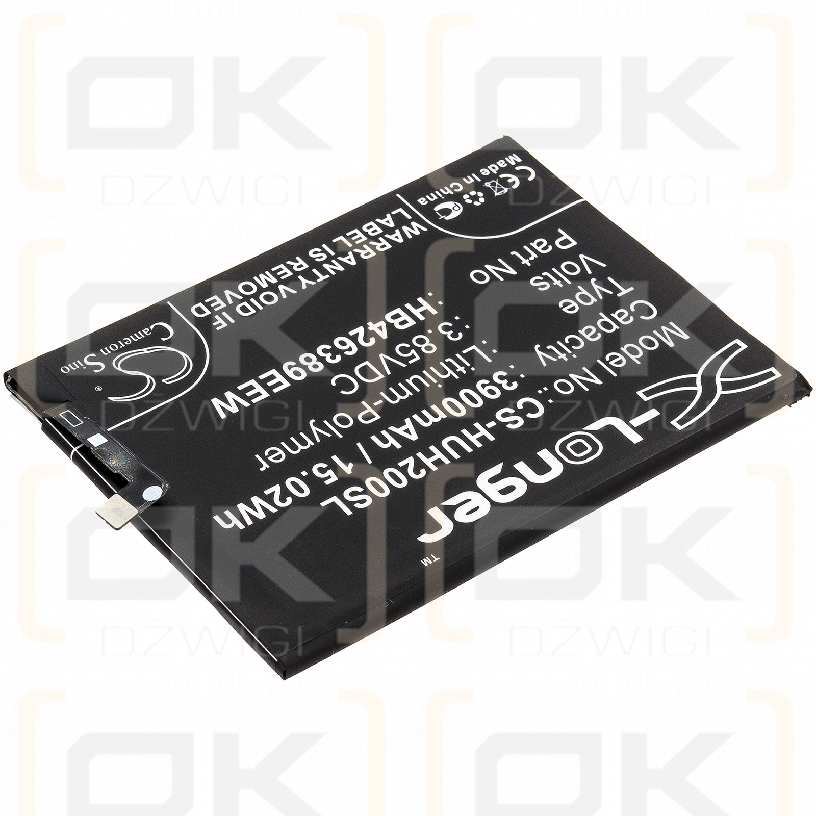 Huawei LRA-AL00 / HB426389EEW 3900mAh Li-Polymer 3.85V (Cameron Sino)