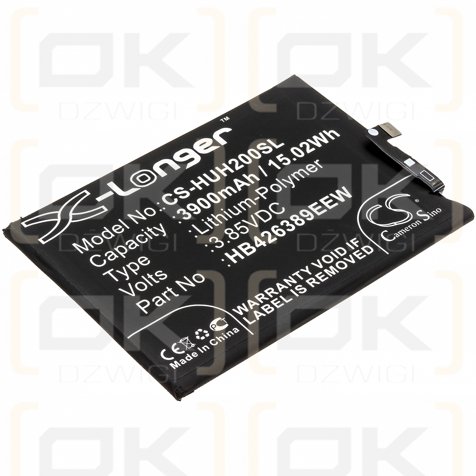 Huawei LRA-AL00 / HB426389EEW 3900mAh Li-Polymer 3.85V (Cameron Sino)