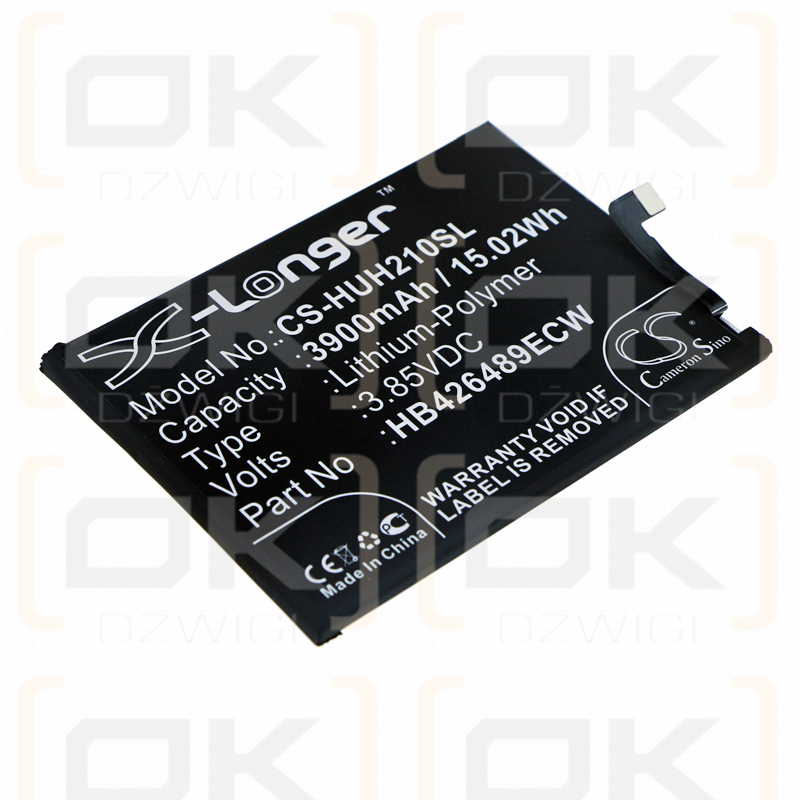 Huawei AQM-TL00 / HB426489ECW 3900 mAh Li-Polymer 3,85 V (Cameron Sino)