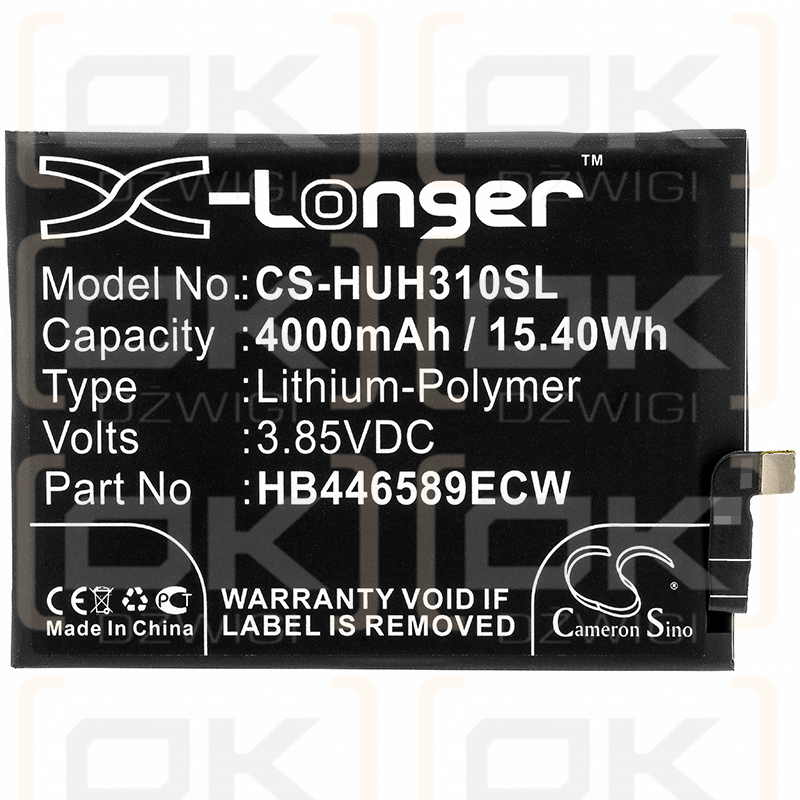 Huawei OXF-AN10 / HB446589ECW 4000mAh Li-Polímero 3.85V (Cameron Sino)