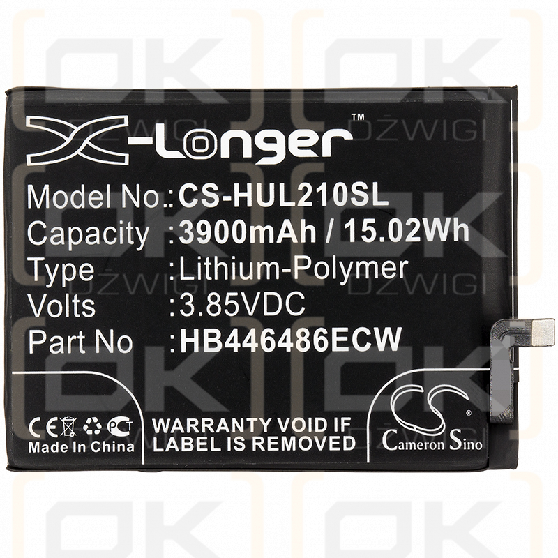 Huawei STK-L22 / HB446486ECW 3900mAh Li-Polymer 3.85V (Cameron Sino)