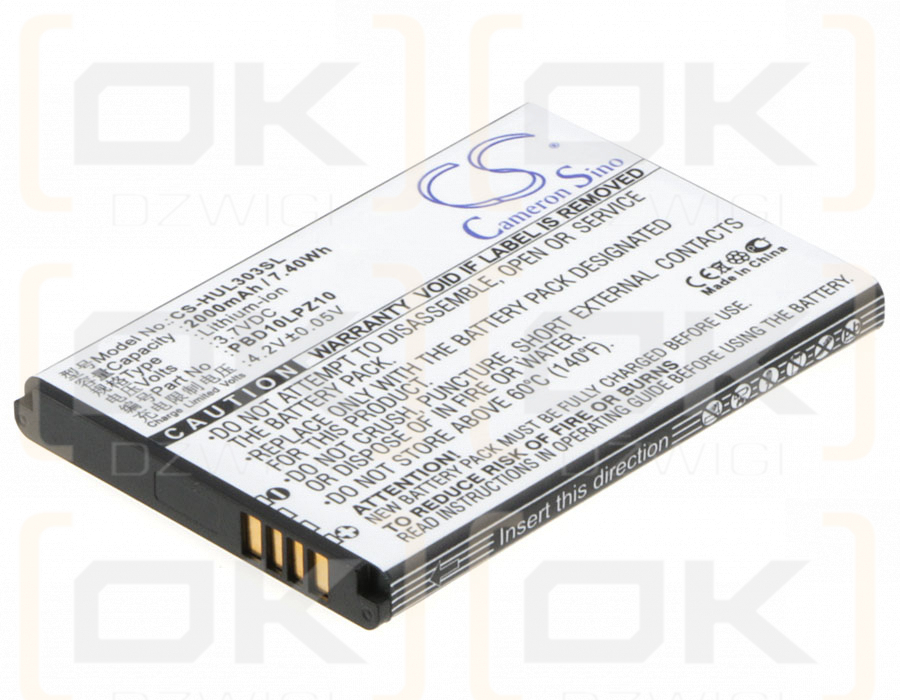 Huawei 303HW / PBD10LPZ10 2000 mAh Li-Ion 3,7 V (Cameron Sino)