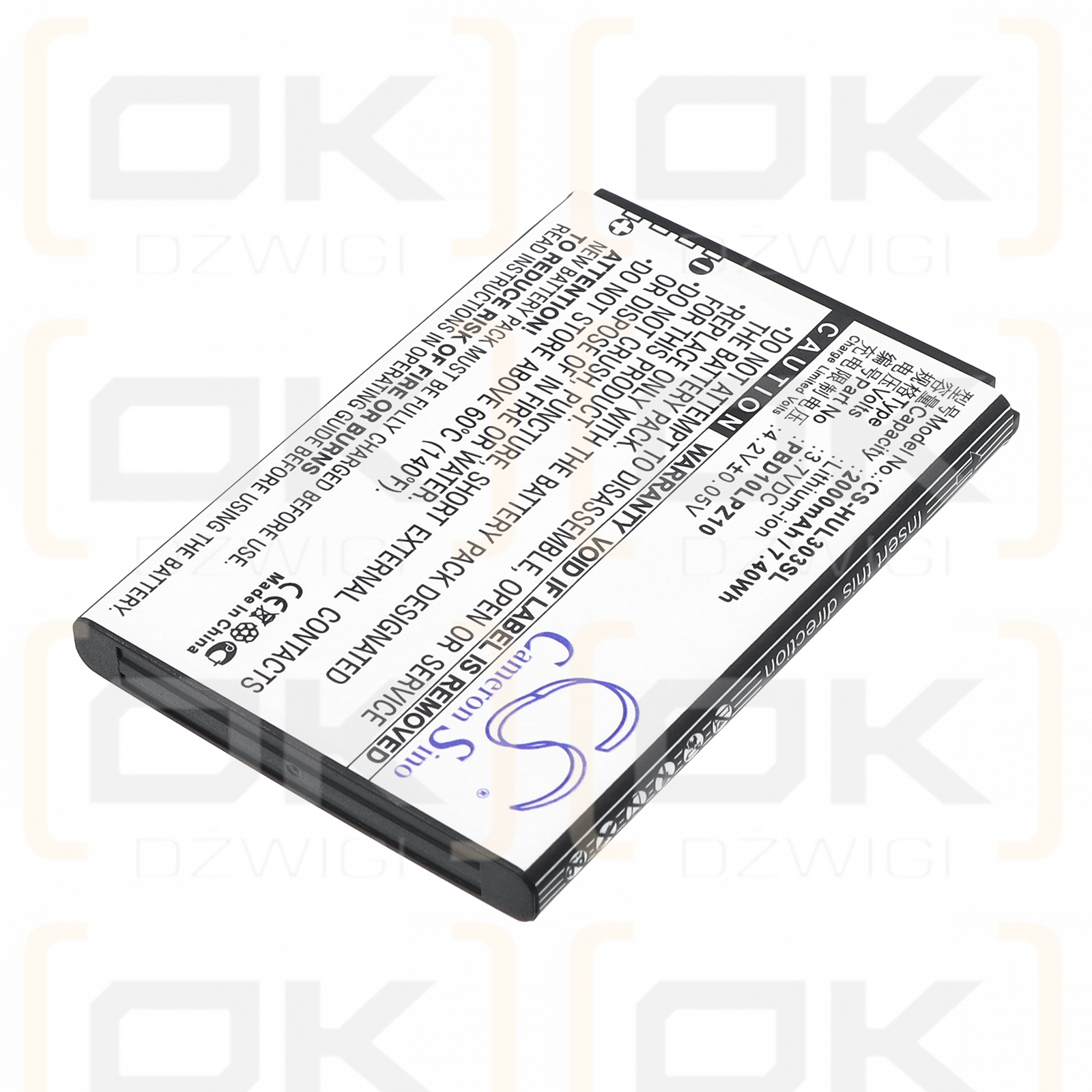 Huawei 303HW / PBD10LPZ10 2000 мАч Li-ion 3,7 В (Cameron Sino)