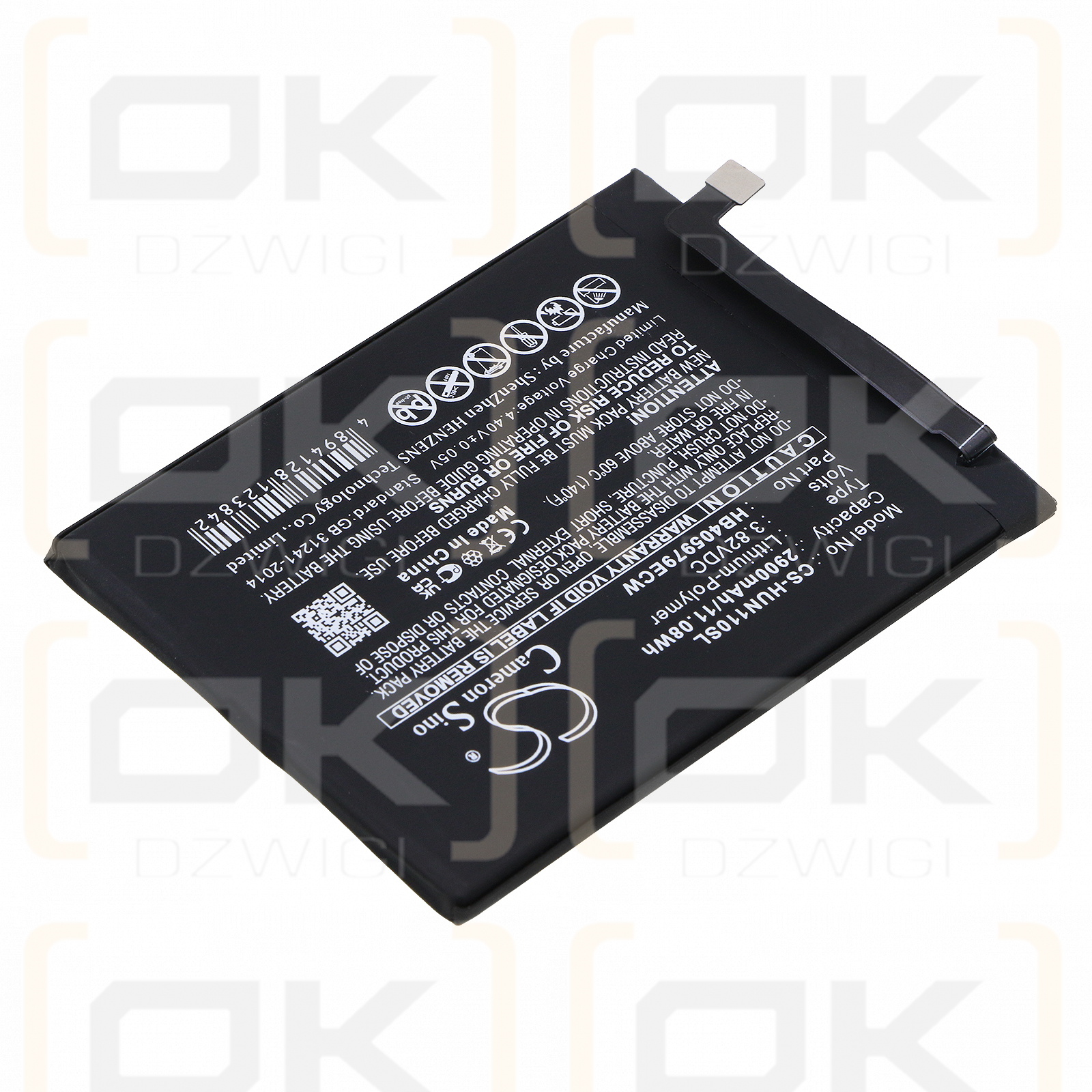 Huawei DUA-L22 / HB405979ECW 2900 mAh Li-Polymer 3,82 V (Cameron Sino)