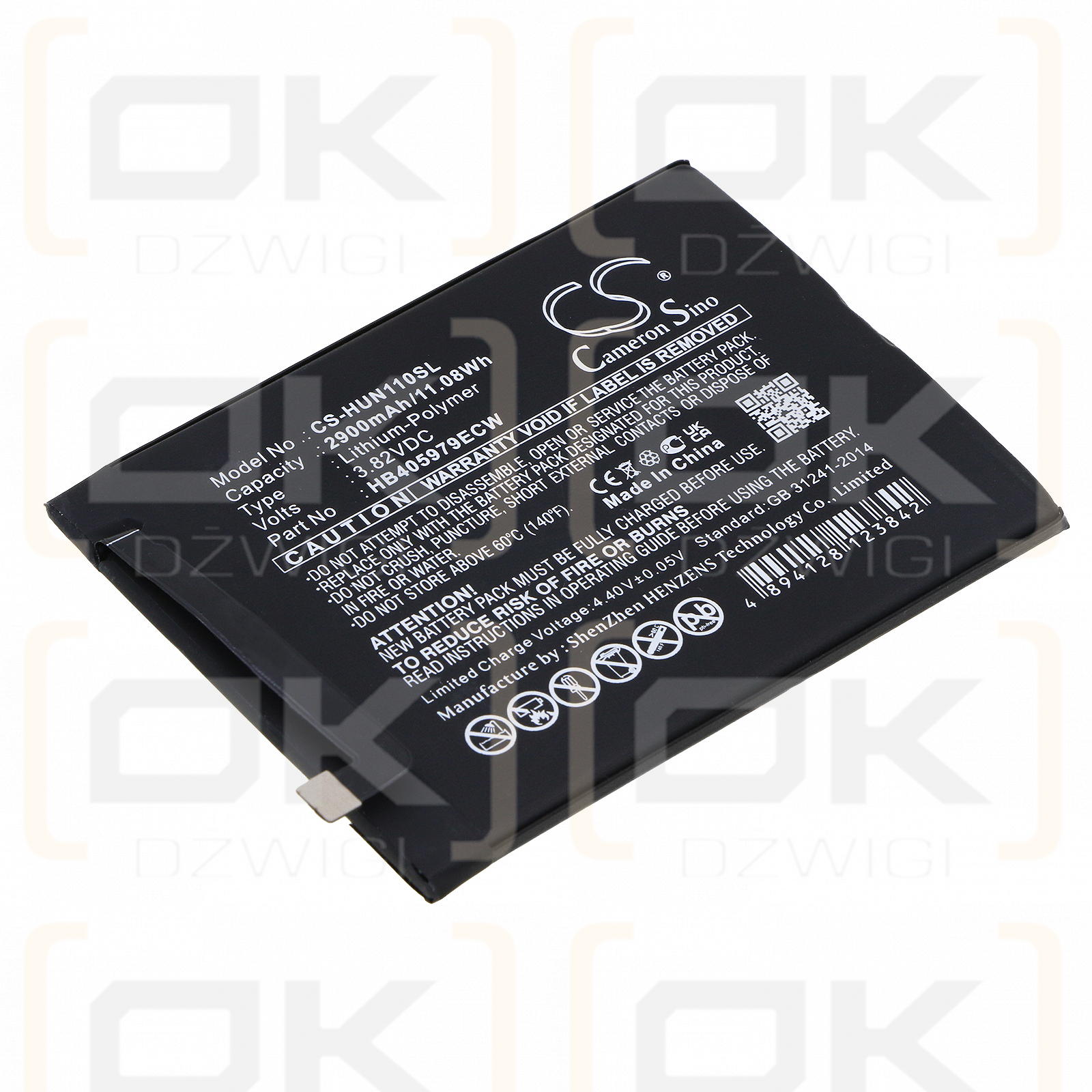 Huawei DUA-L22 / HB405979ECW 2900mAh Li-Polímero 3.82V (Cameron Sino)