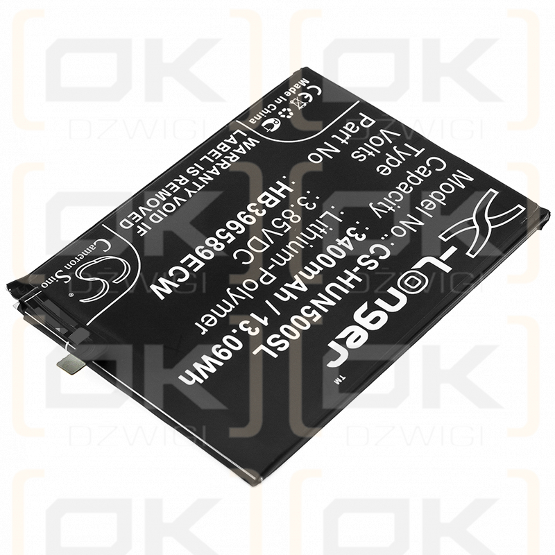 Huawei SEA-AL10 / HB396589ECW 3400mAh Li-Polymer 3.85V (Cameron Sino)