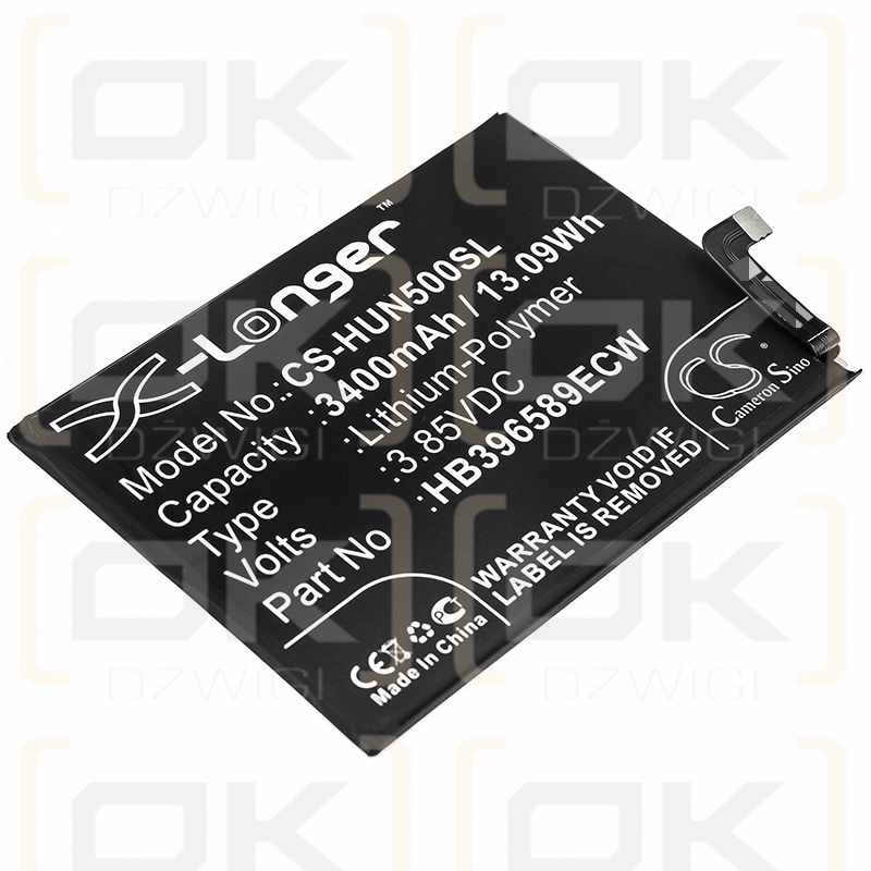 Huawei SEA-AL10 / HB396589ECW 3400mAh Li-Polymer 3.85V (Cameron Sino)