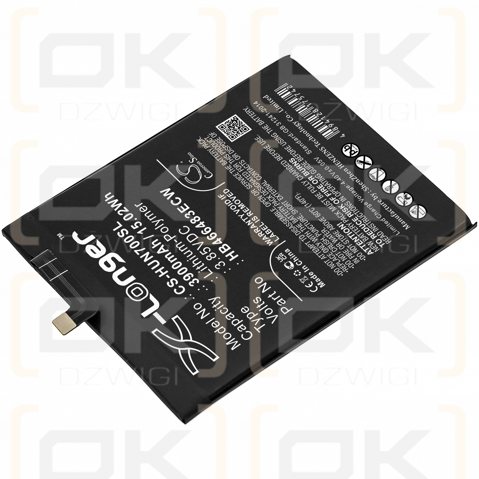 Huawei JEF-TN20 / HB466483ECW 3900mAh Li-Polímero 3.85V (Cameron Sino)