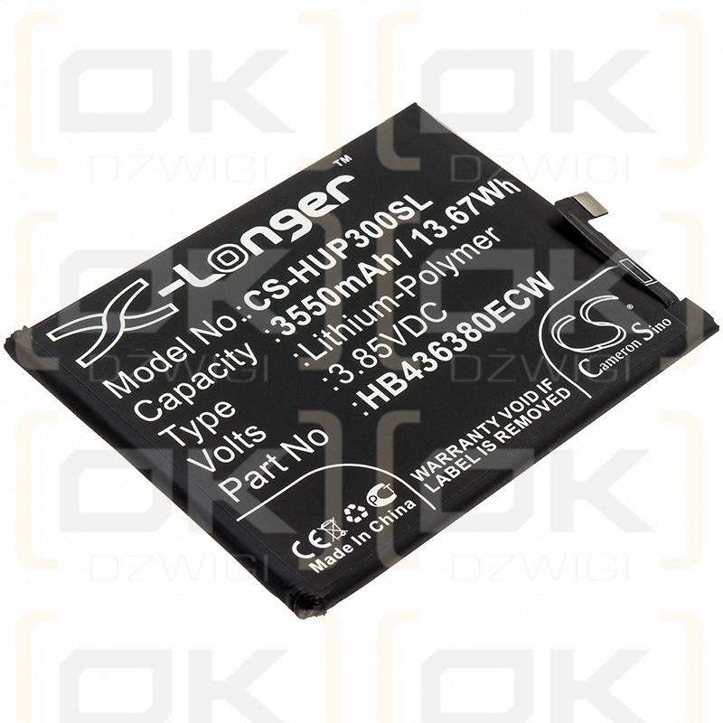 Huawei ELE-L09 / HB436380ECW 3550mAh Li-Polymer 3.85V (Cameron Sino)