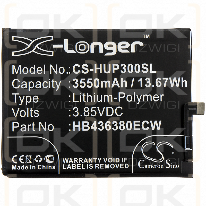 Huawei ELE-L09 / HB436380ECW 3550mAh Li-Polymer 3.85V (Cameron Sino)