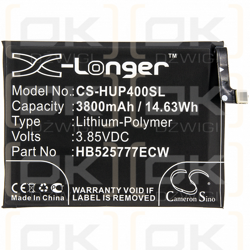 Huawei ANA-TN00 / HB525777ECW 3800mAh Li-Polímero 3.85V (Cameron Sino)