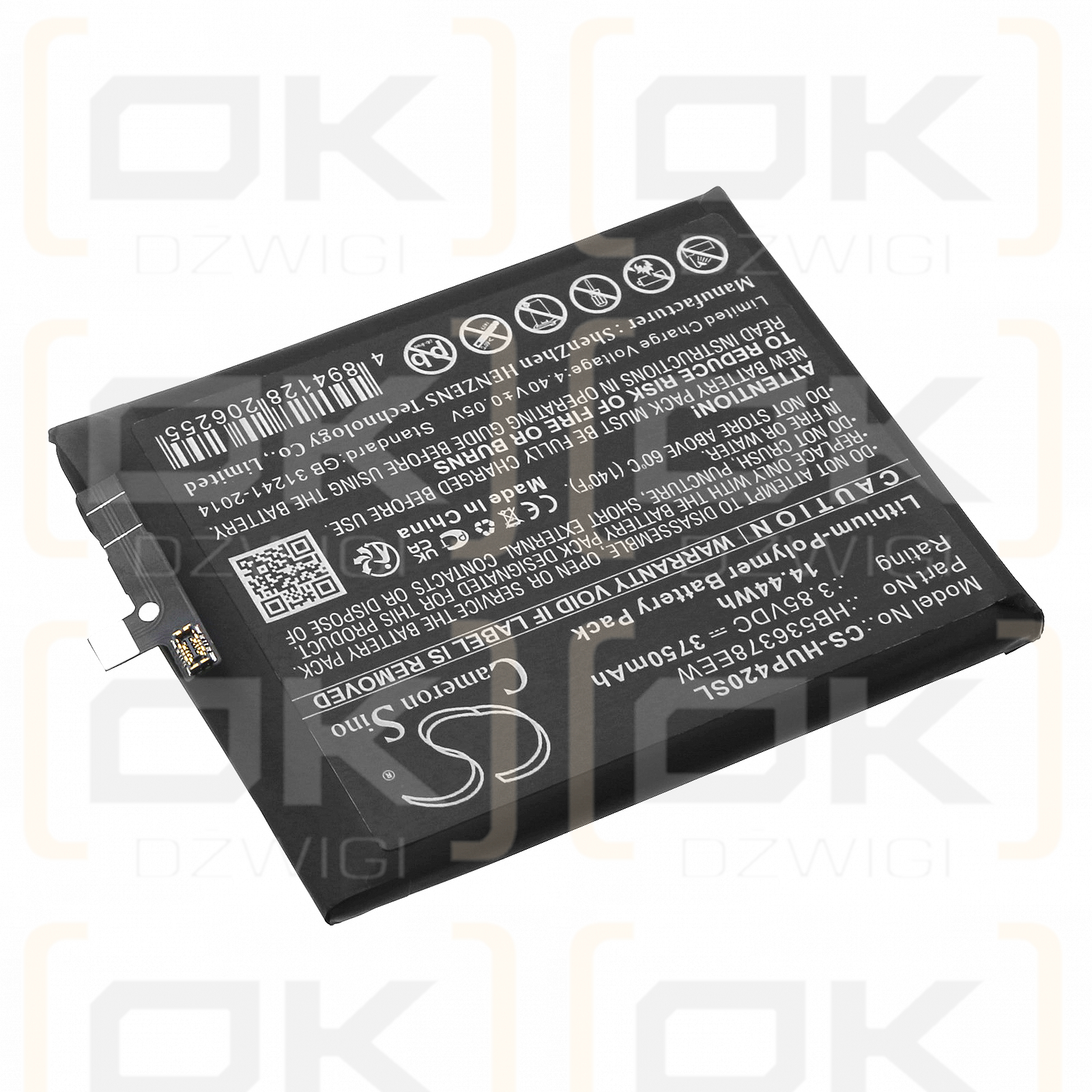 Huawei ELS-NX9 / HB536378EEW 3750mAh Li-polímero 3.85V (Cameron Sino)