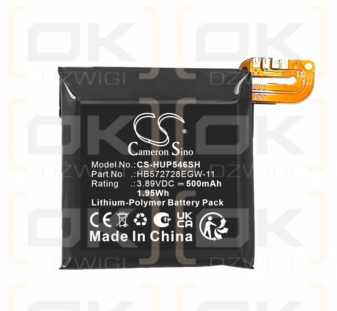 Ersatzakku für Huawei Watch GT5 46mm / HB572728EGW-11 500mAh Li-Polymer 3.89V (Cameron Sino)