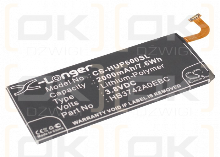 Huawei Ascend G6-L22 / HB3742A0EBC 2000 mAh Li-Polymer 3,8 V (Cameron Sino)