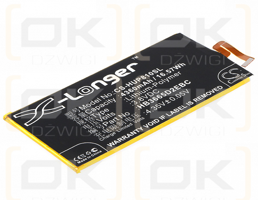 Huawei DAV-713L / HB3665D2EBC 4360mAh Li-Polymer 3.8V (Cameron Sino)