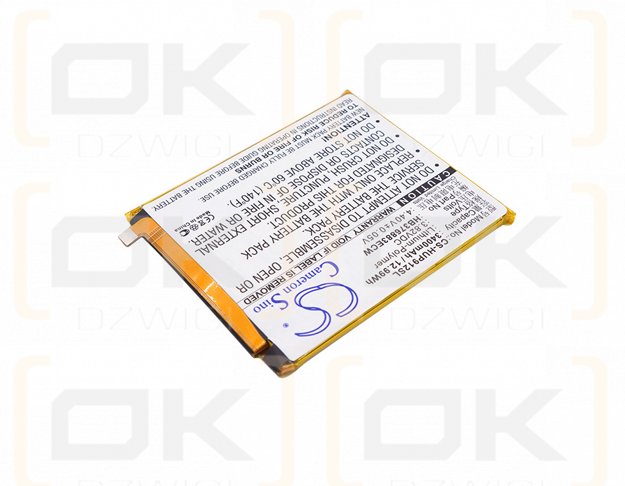 Huawei Ascend P9 Plus / HB376883ECW 3400 mAh Li-Polymer 3,82 V (Cameron Sino)