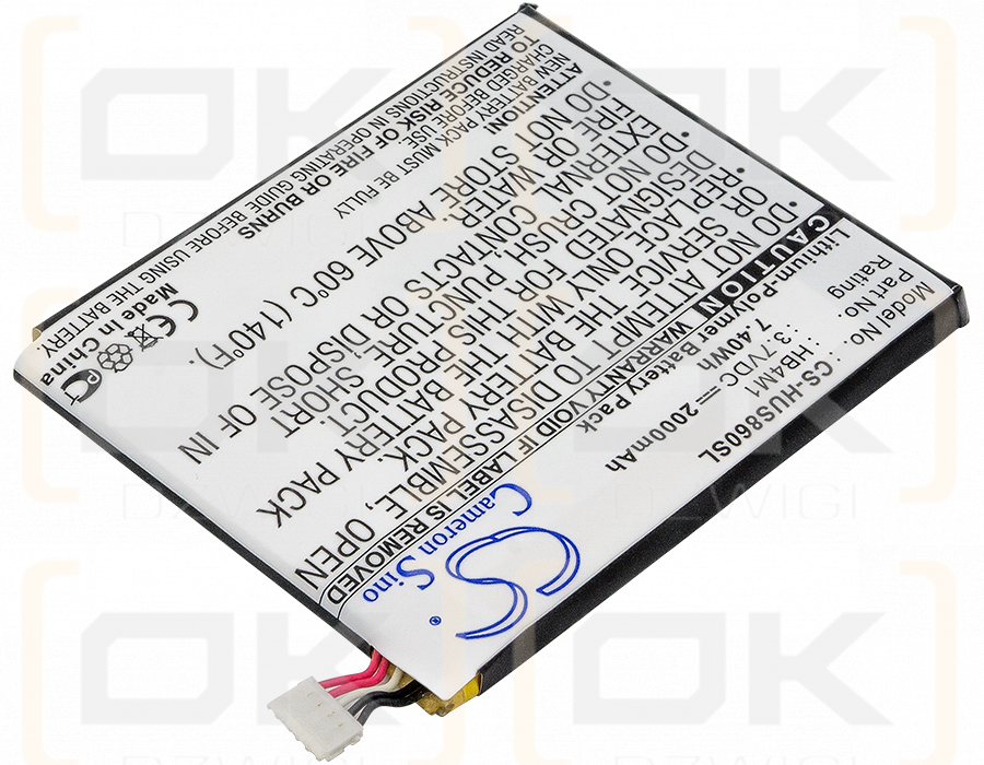 Huawei S8600 / HB4M1 2000mAh Li-Polymer 3.7V (Cameron Sino)