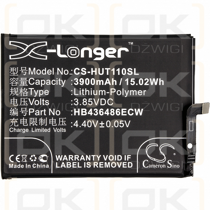 Huawei Honor 9X / HB436486ECW 3900mAh Li-Polymer 3.85V (Cameron Sino)