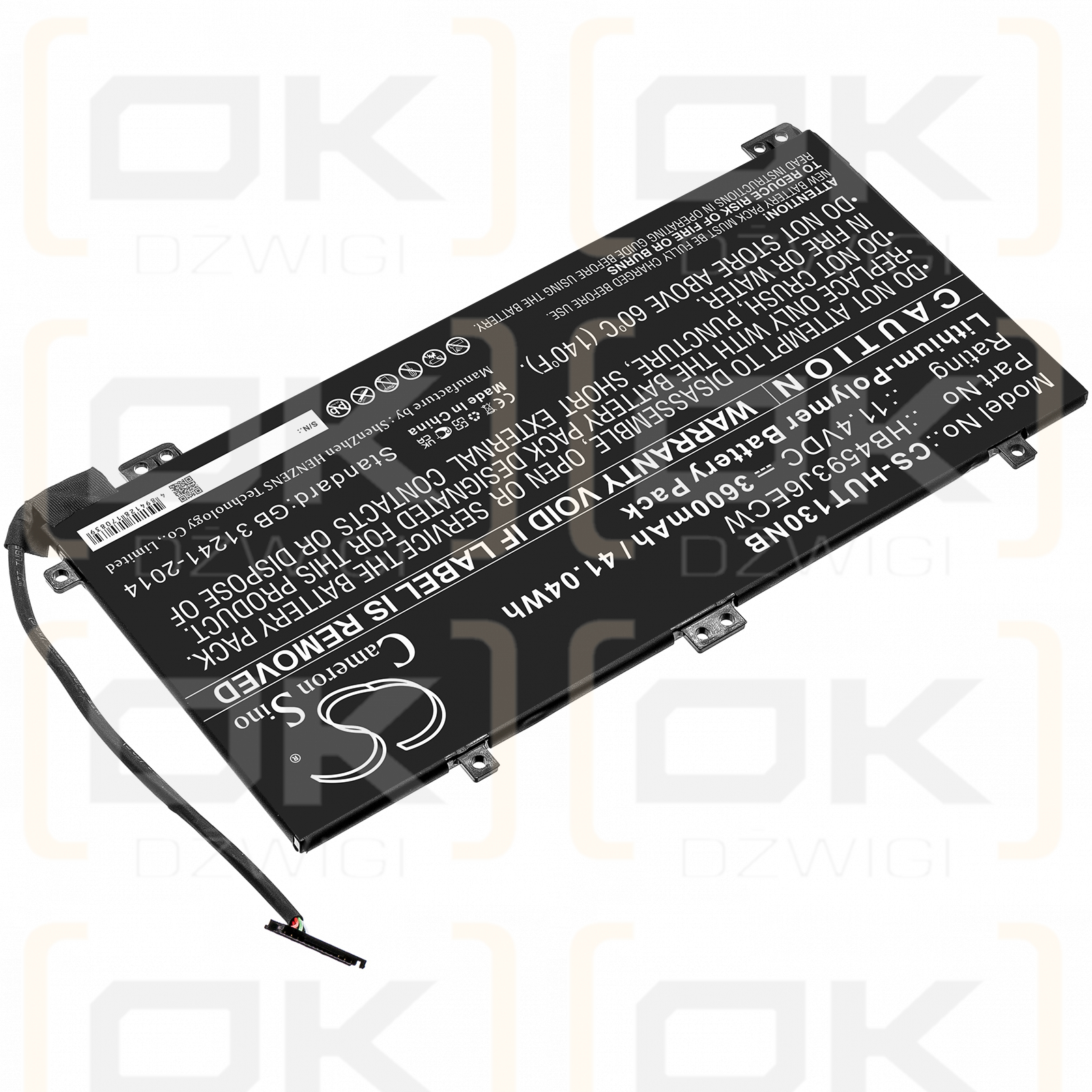 Huawei WRT-W19L / HB4593J6ECW 3600 mAh Li-Polymer 11,4 V (Cameron Sino)