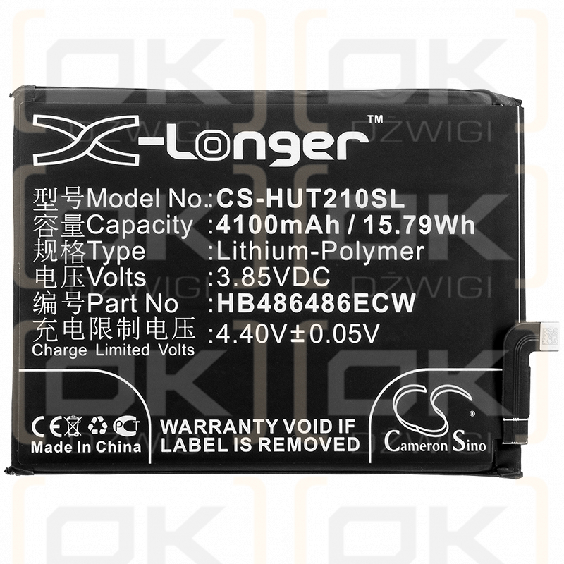 Huawei LYA-AL10 / HB486486ECW 4100 mAh Li-Polymer 3,85 V (Cameron Sino)