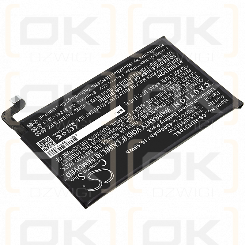 Huawei LIO-AN00P / HB555591EEW 4300 mAh Li-Polymer 3,85 V (Cameron Sino)