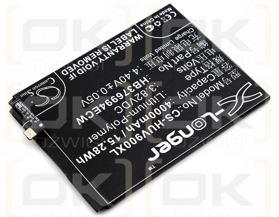 Huawei Florida / HB376994ECW 4000mAh Li-Polymer 3.82V (Cameron Sino)