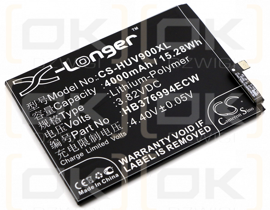 Huawei Florida / HB376994ECW 4000mAh Li-Polymer 3.82V (Cameron Sino)