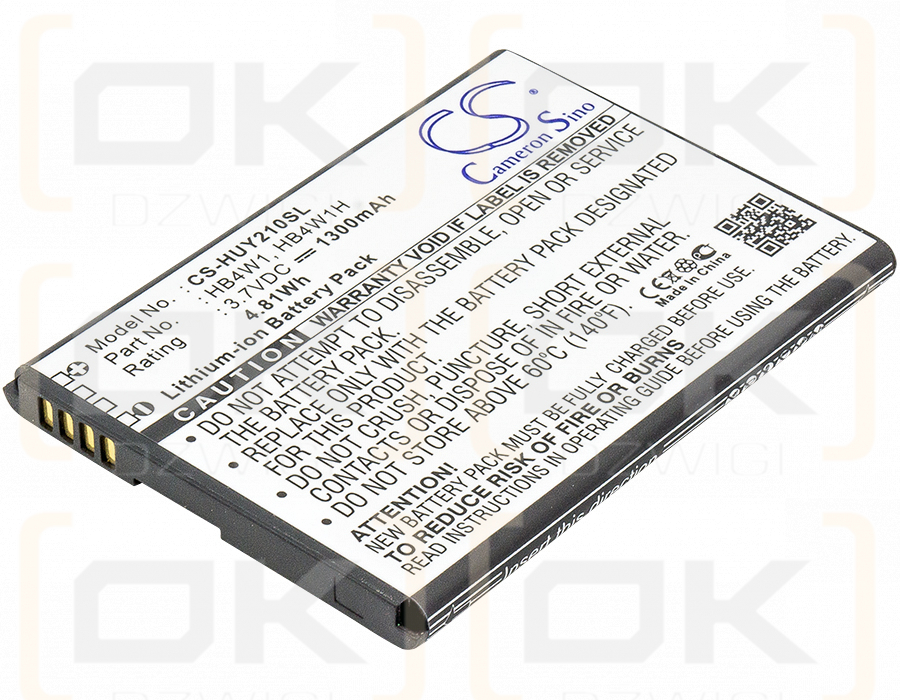 Huawei Ascend G525 / HB4W1 1300mAh Li-ion 3.7V (Cameron Sino)