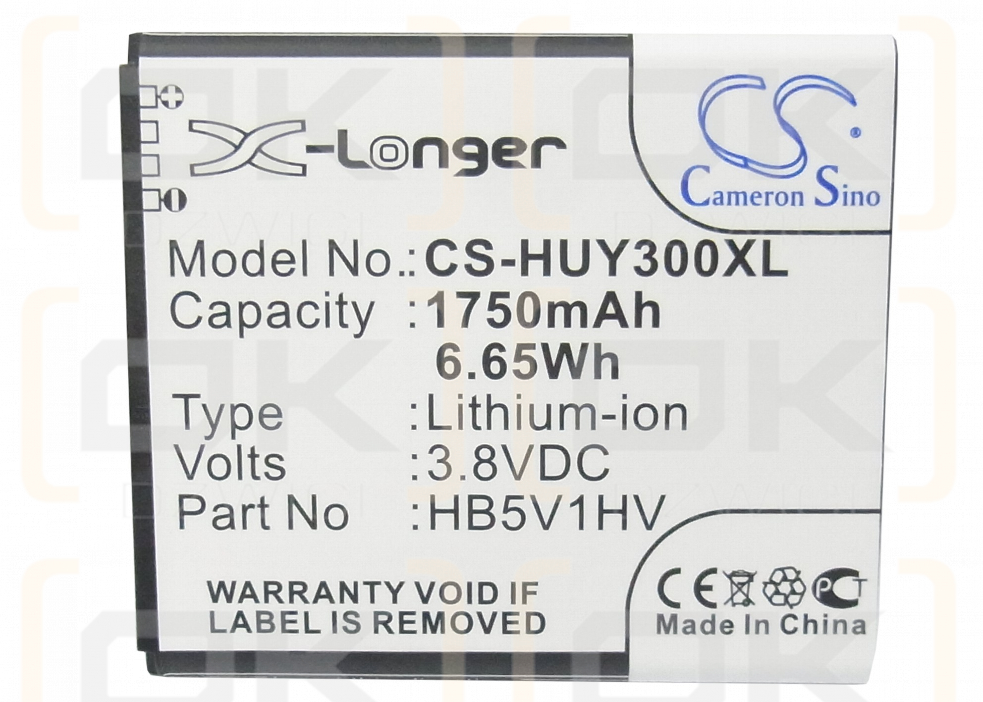 Huawei Ascend G350-U00 / HB5V1 1750mAh Li-ion 3.8V (Cameron Sino)