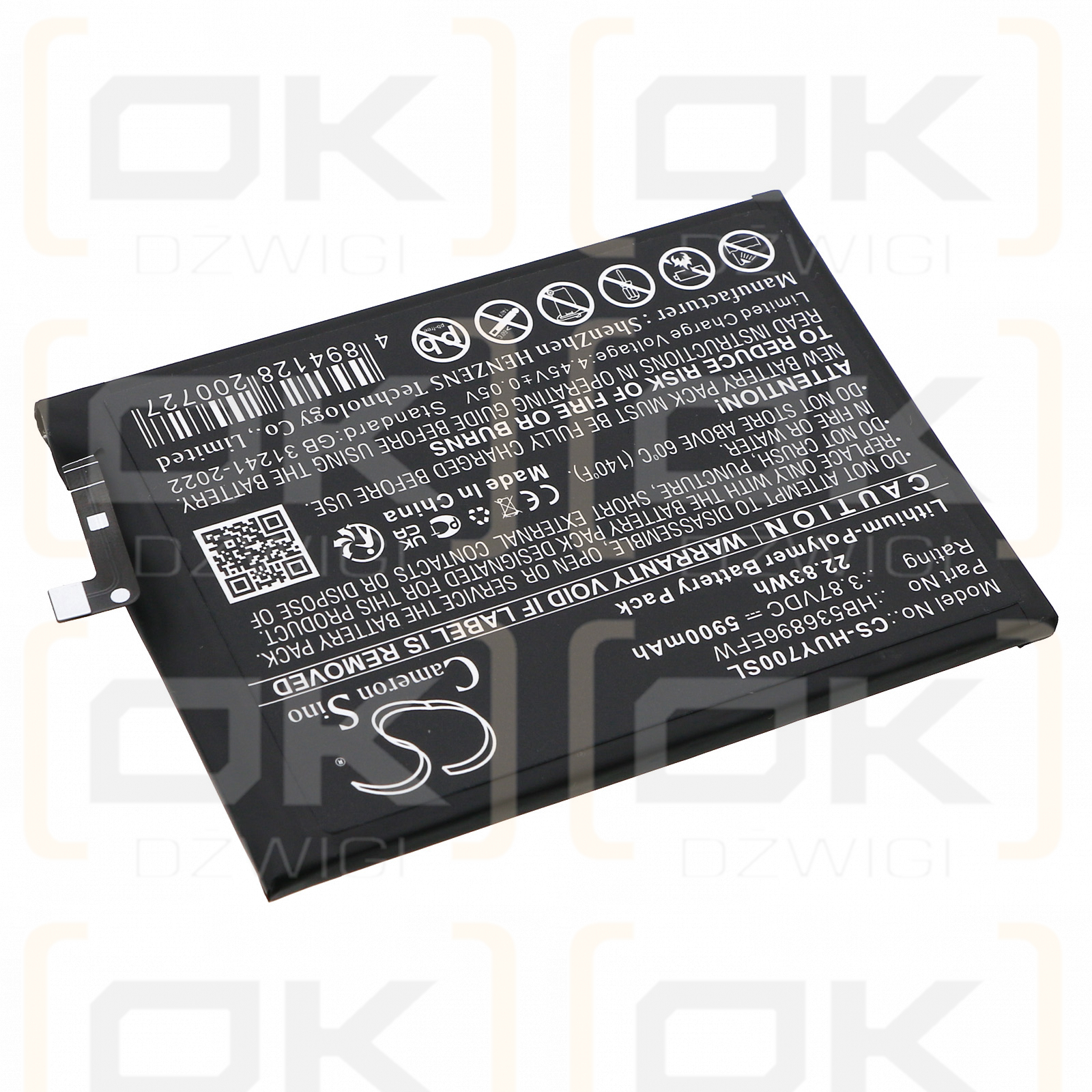 Huawei MGA-AL00 / HB536896EFW 5900mAh Li-Polímero 3.87V (Cameron Sino)