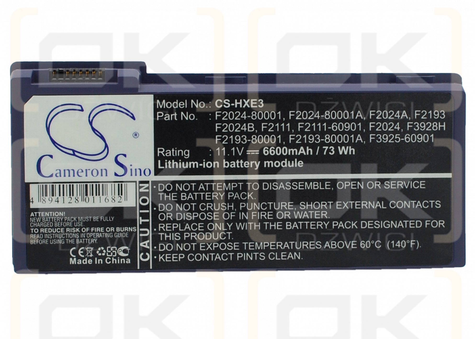 HP OmniBook XE3-GF-F3954HG / F2024 6600 mAh Li-Ion 11,1 V (Cameron Sino)