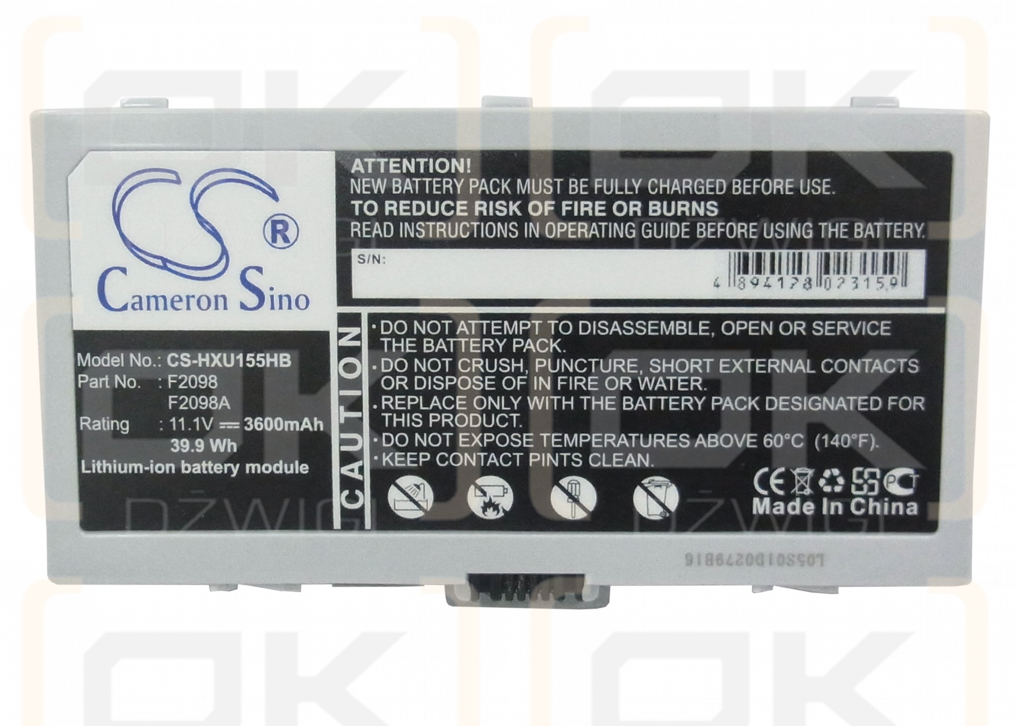 HP Pavilion ZU1175 / F2098 3600 mAh Li-Ion 11,1 V (Cameron Sino)