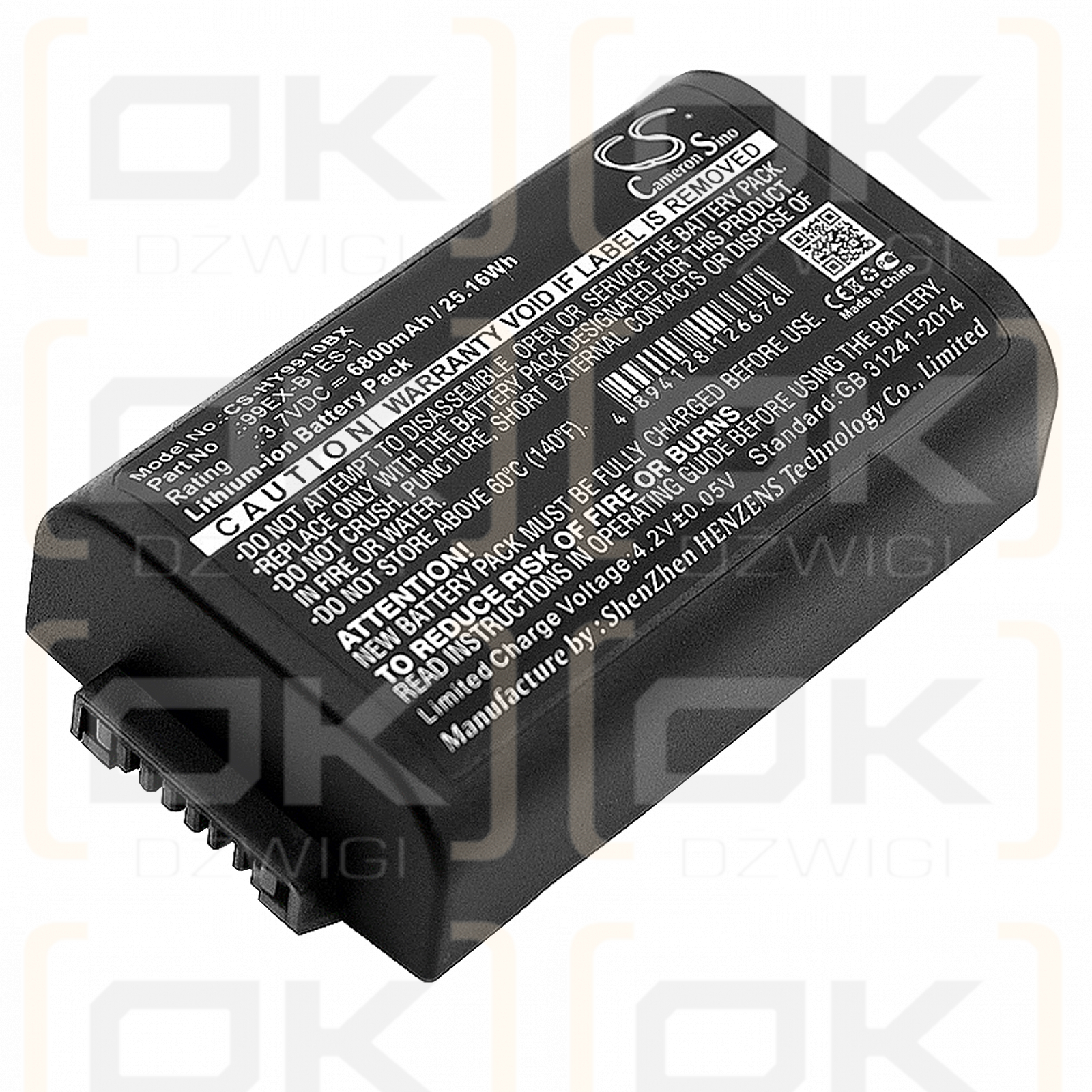 Honeywell 99GX / 99EX-BTES-1 6800mAh Li-ion 3.7V (Cameron Sino)