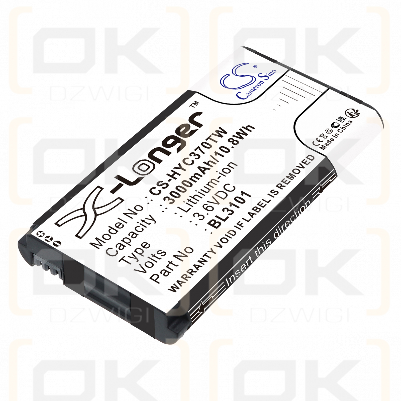 Hytera PNC370 / BL3101 3000 mAh Li-ion 3,6 V (Cameron Sino)