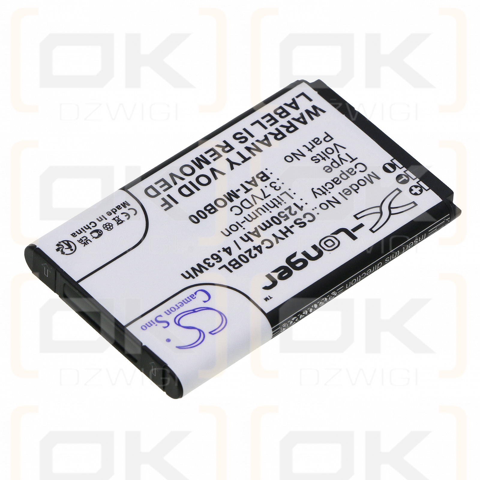 Honeywell SL62 / BAT-MOB00 1250mAh Li-ion 3.7V (Cameron Sino)