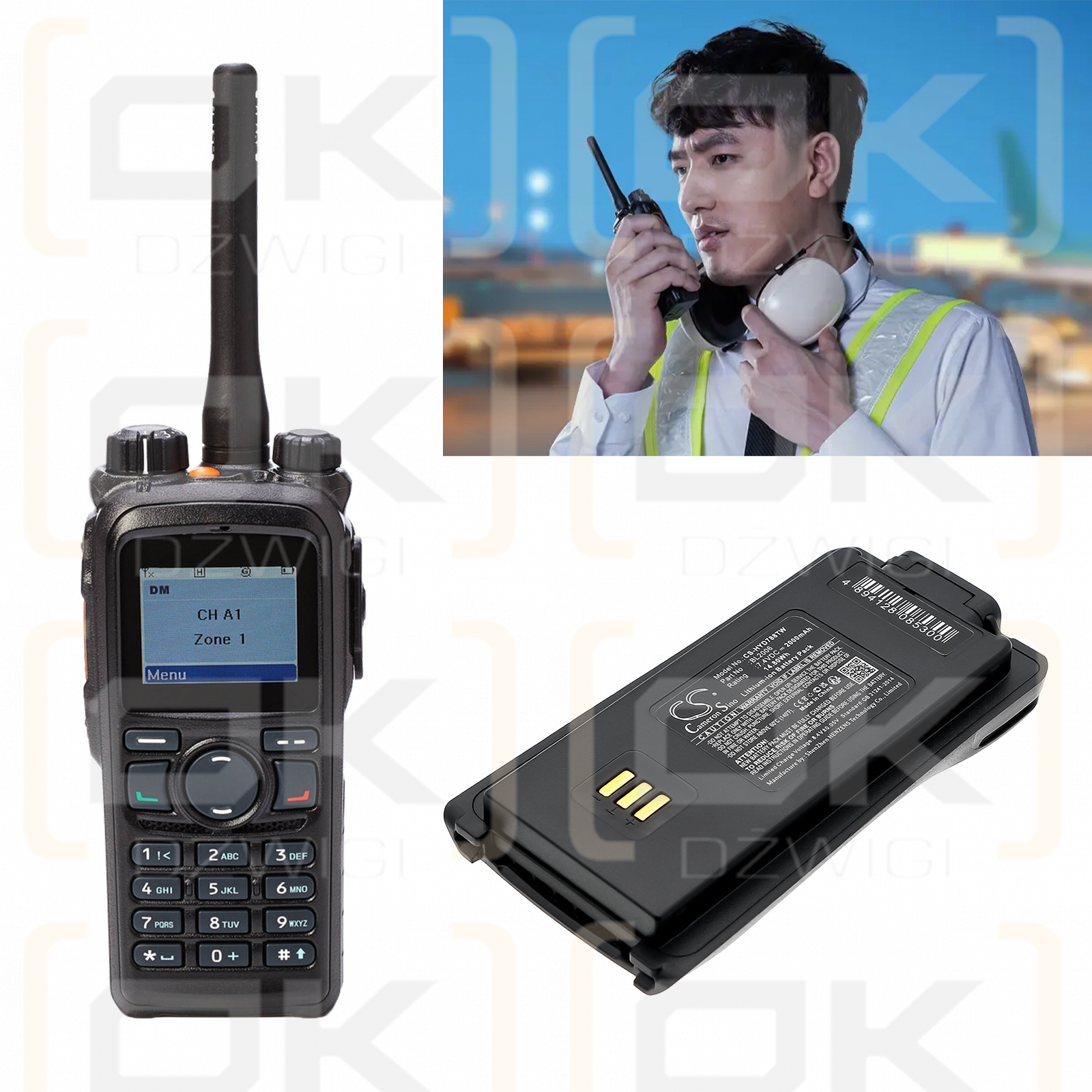HYT PD700S / BL2006Li 2000mAh Li-ion 7.4V (Cameron Sino)