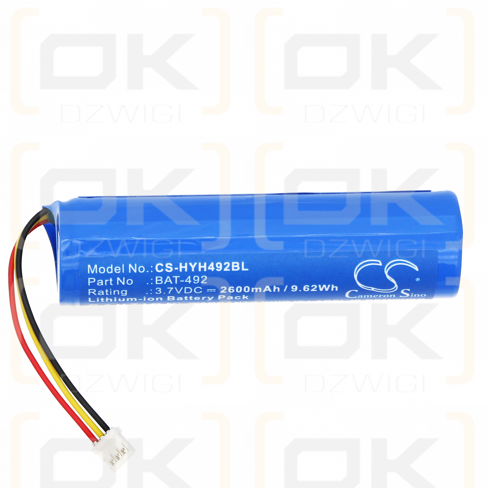 Honeywell HH492 / BAT-492 2600mAh Li-ion 3.7V (Cameron Sino)