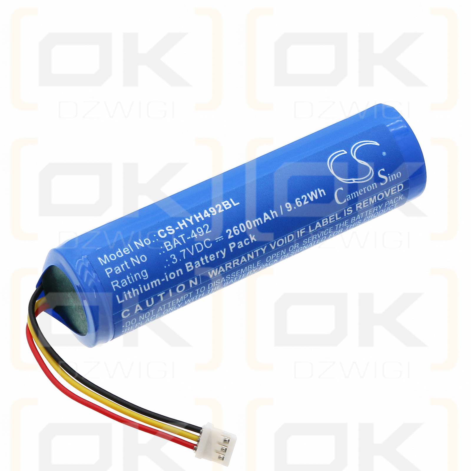 Honeywell HH492 / BAT-492 2600mAh Li-ion 3.7V (Cameron Sino)