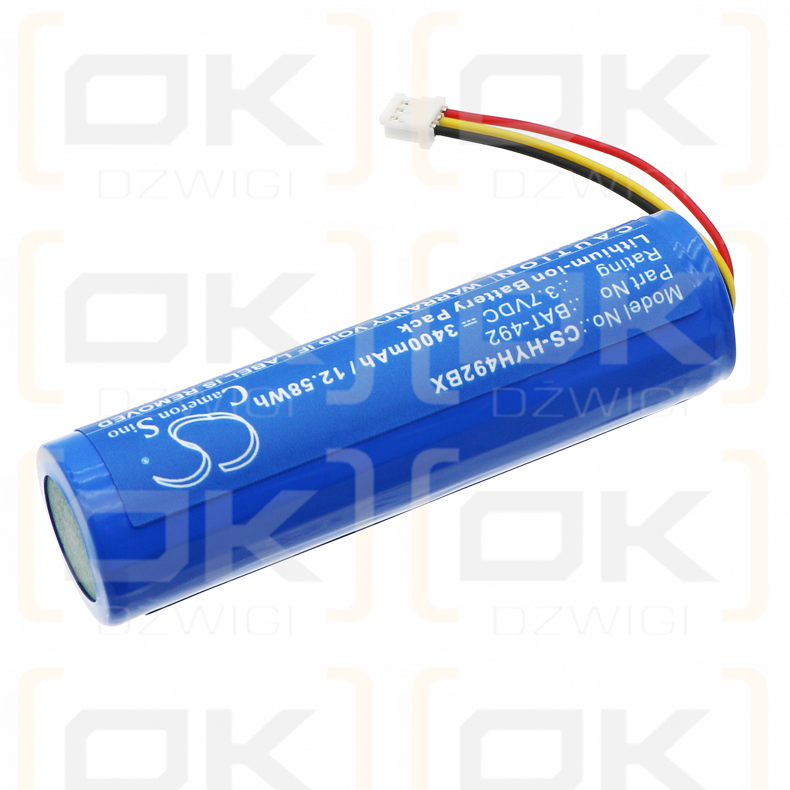 Honeywell HH492 / BAT-492 3400mAh Li-ion 3.7V (Cameron Sino)