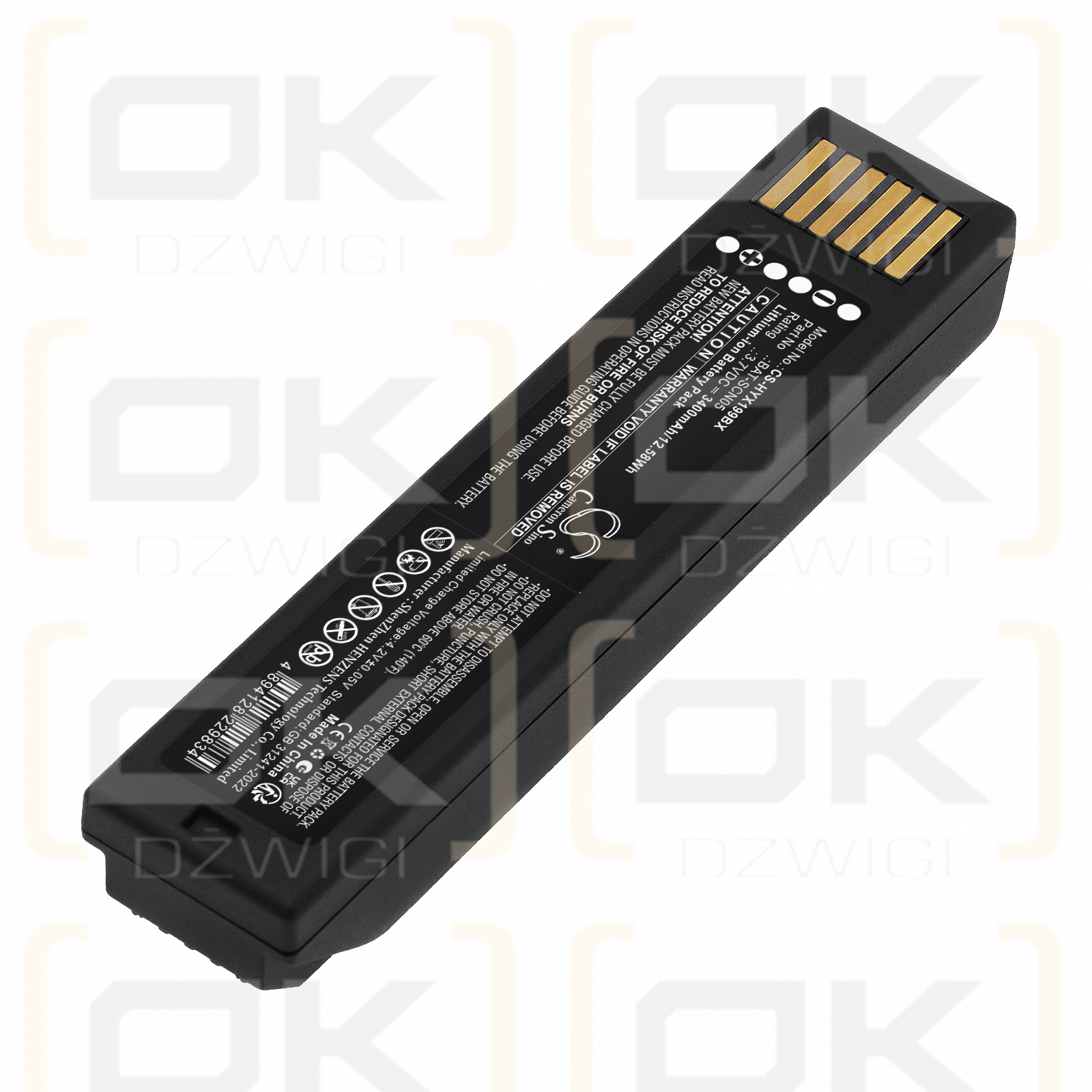 Bateria zamienna do Honeywell Xenon XP 1952 / 50148009-001 3400 mAh Li-ion 3.7 V (Cameron Sino)