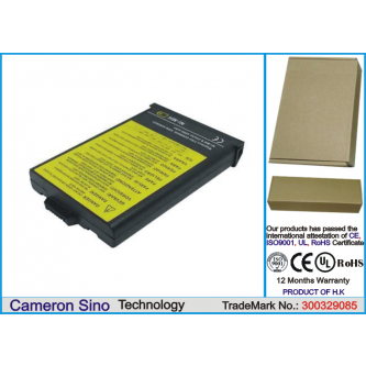 IBM ThinkPad i1500 Modell: 2621-XXX / 02K6530 4500 mAh Ni-MH 9,6 V (Cameron Sino)