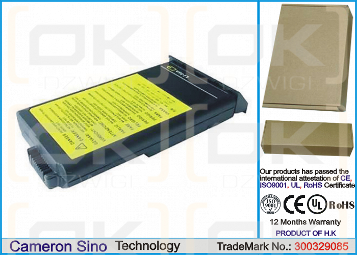 IBM ThinkPad i1552 / 02K6576 4400 mAh Li-Ion 14,4 V (Cameron Sino)
