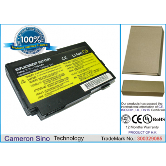 IBM Thinkpad 240 / FRU 02K6608 1700 mAh Li-Ion 11,1 V (Cameron Sino)