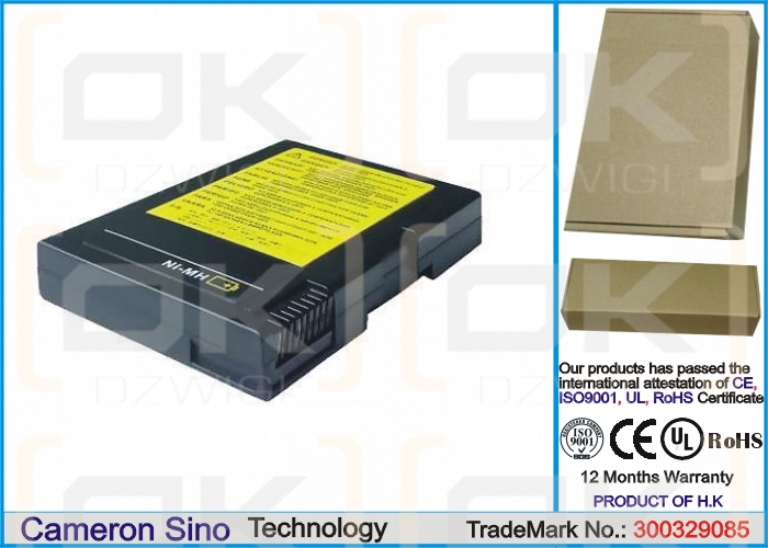 IBM Thinkpad 385XD / 02K6417 4400 mAh Li-Ion 10,8 V (Cameron Sino)