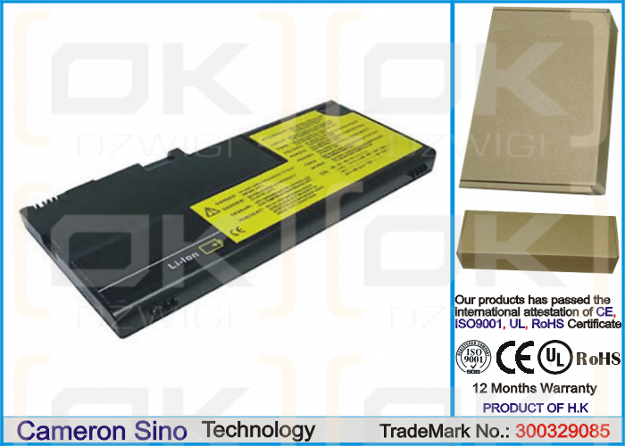 IBM ThinkPad E530 / 02K6533 3400 mAh Li-Ion 10,8 V (Cameron Sino)